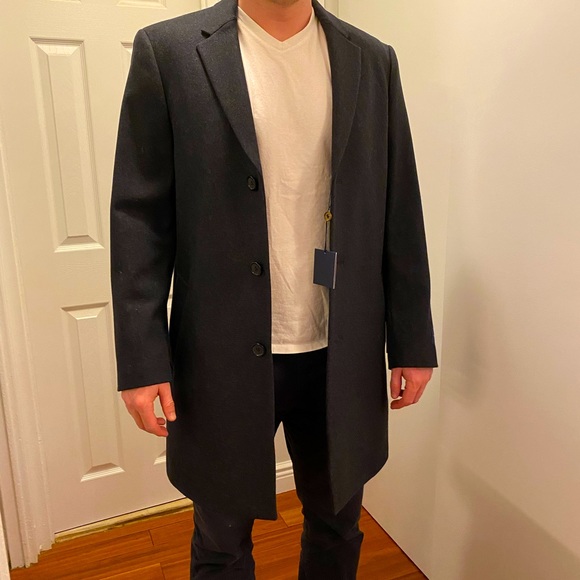 Hart Schaffner Marx Mens Wool Hanover Coat (40R) - Picture 1 of 7